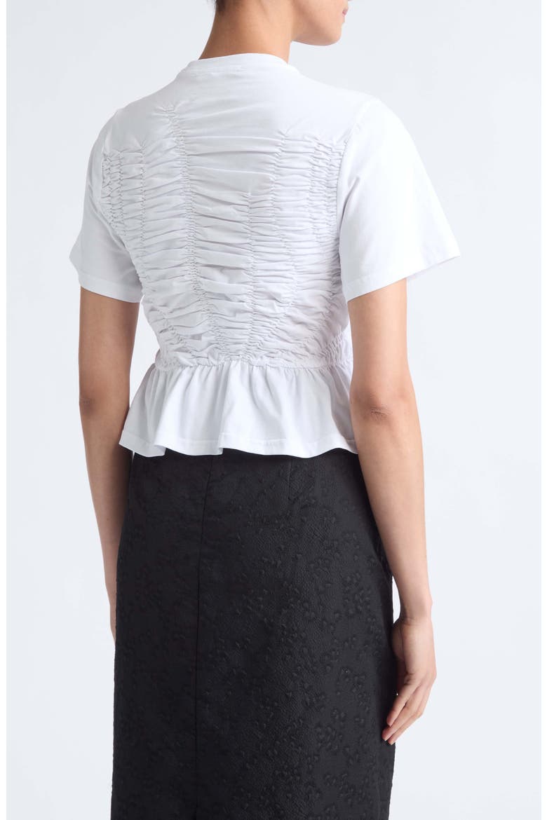 Ace Ruched T-Shirt, Alternate, color, WHITE