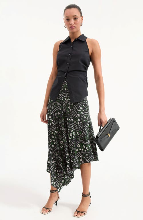 Veronica Beard Dash Belt Leather Clutch Bag In Black