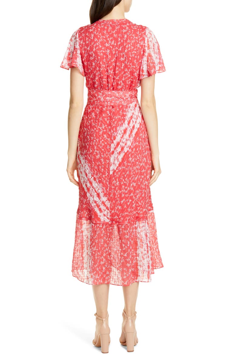 Tanya Taylor New Blaire Floral Silk & Cotton Dress, Alternate, color, 