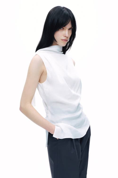 NOCTURNE NOCTURNE SHAWL-DESIGNED BLOUSE