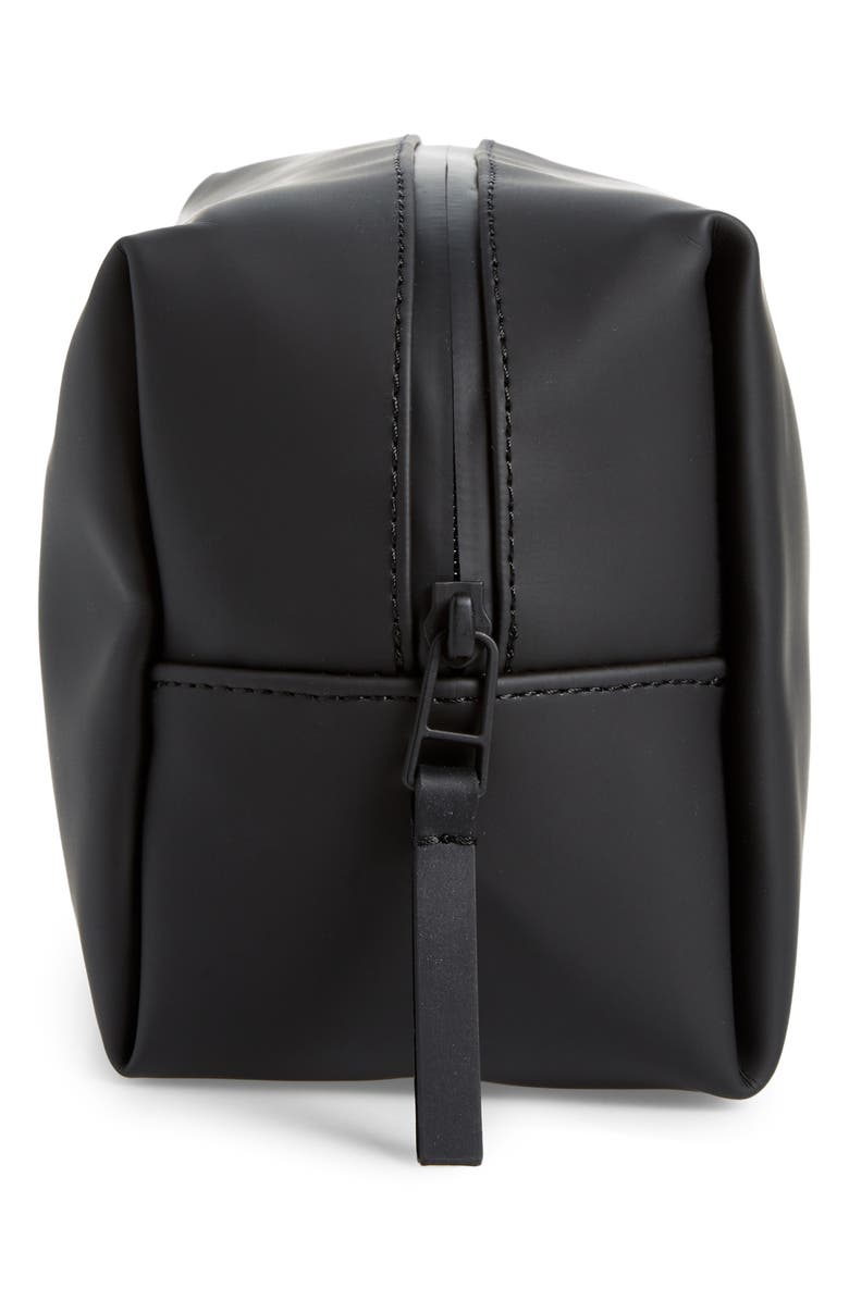 Rains Small Waterproof Toiletry Bag, Alternate, color, Black