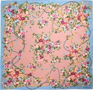 Dolce&Gabbana Floral Print Silk Square Scarf