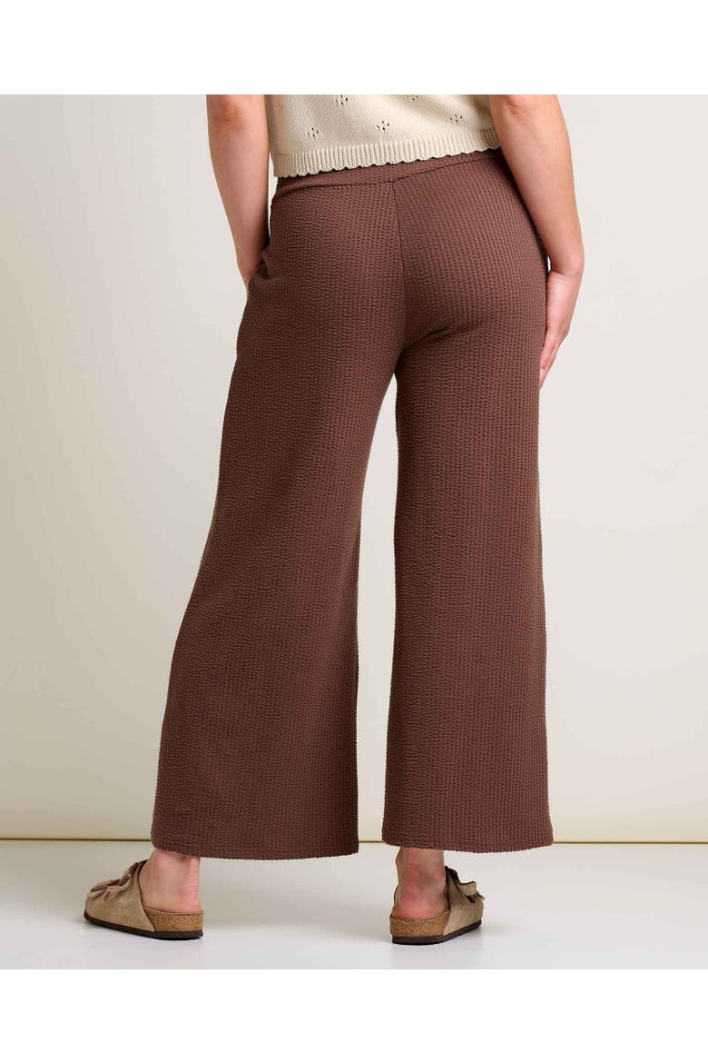 Chaka Wide Leg Crop Pant, Alternate, color, Chestnut Texture
