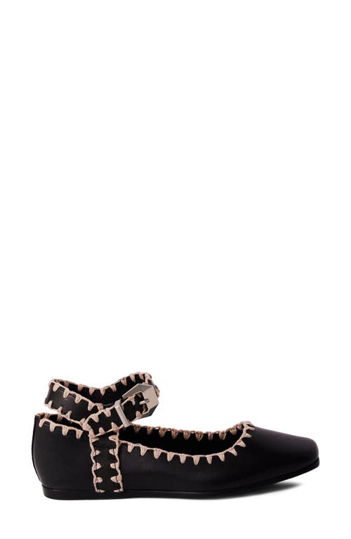 Free People Mystic Ankle Strap Flat In Black