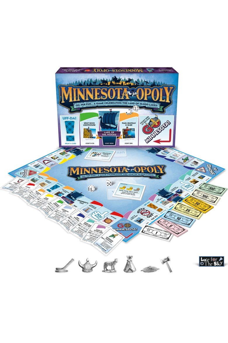 Minnesotaopoly Monopoly Board Game, Alternate, color, Multicolored