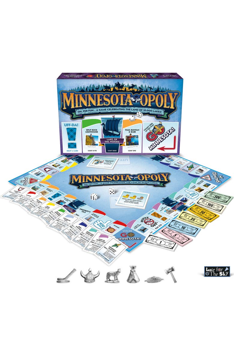 Late for the Sky Minnesotaopoly Monopoly Board Game, Alternate, color, Multicolored