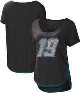 G-III 4HER BY CARL BANKS Women's G-III 4Her by Carl Banks Black Martin Truex Jr Rookie Scoop Neck T-Shirt