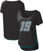 G-III 4HER BY CARL BANKS Women's G-III 4Her by Carl Banks Black Martin Truex Jr Rookie Scoop Neck T-Shirt