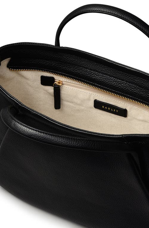 Radley London Eastney Street Medium Top Zip Leather Satchel In Black