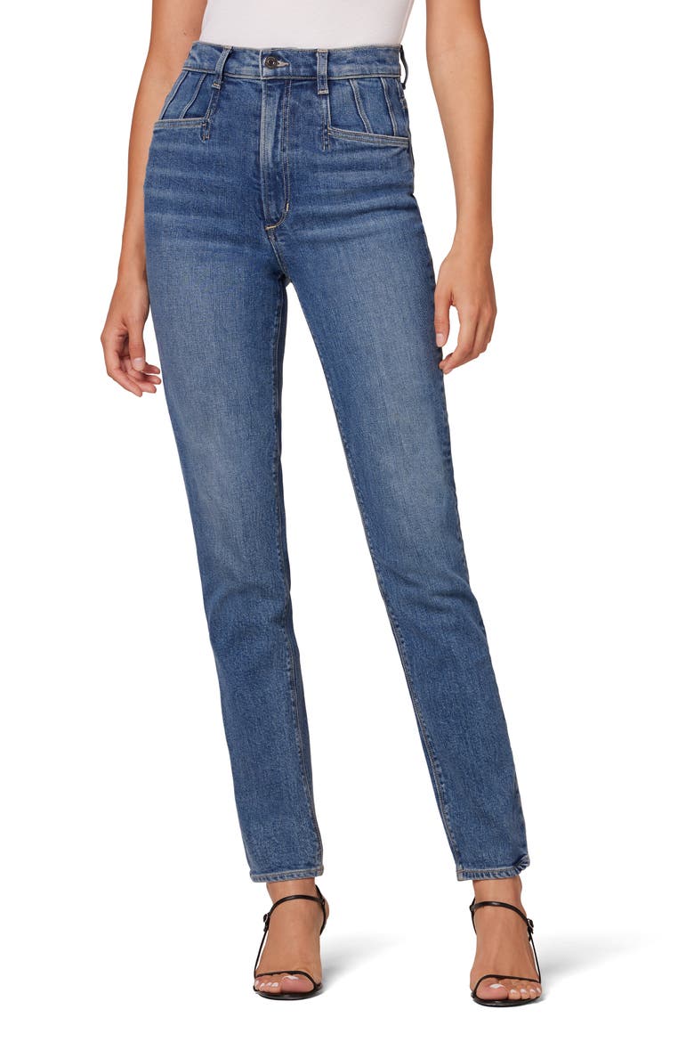 The Jordie Super High Waist Straight Leg Jeans, Main, color, BRITISH COLUMBIA