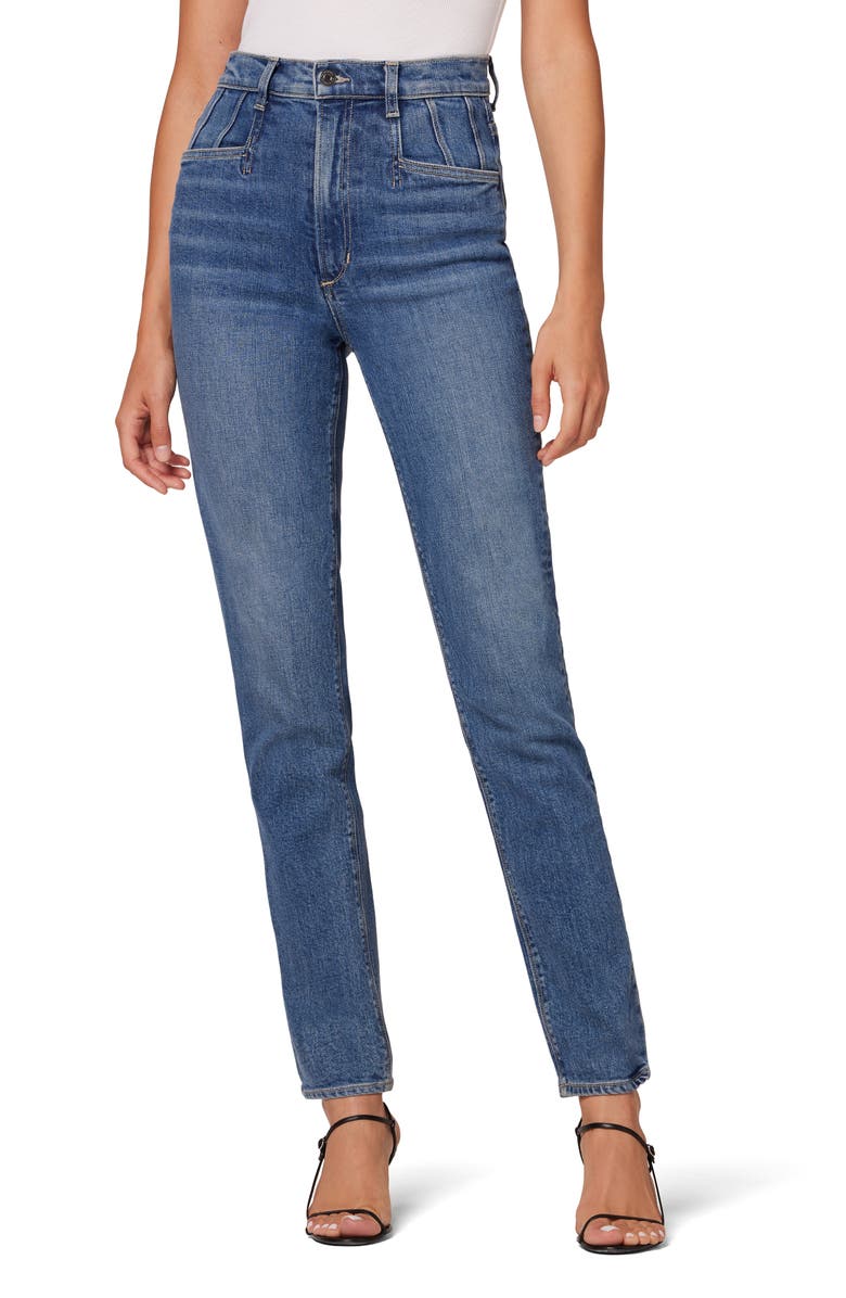 Favorite Daughter The Jordie Super High Waist Straight Leg Jeans, Main, color, 