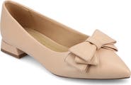 Journee Collection Ophelia Bow Pointed Toe Flat