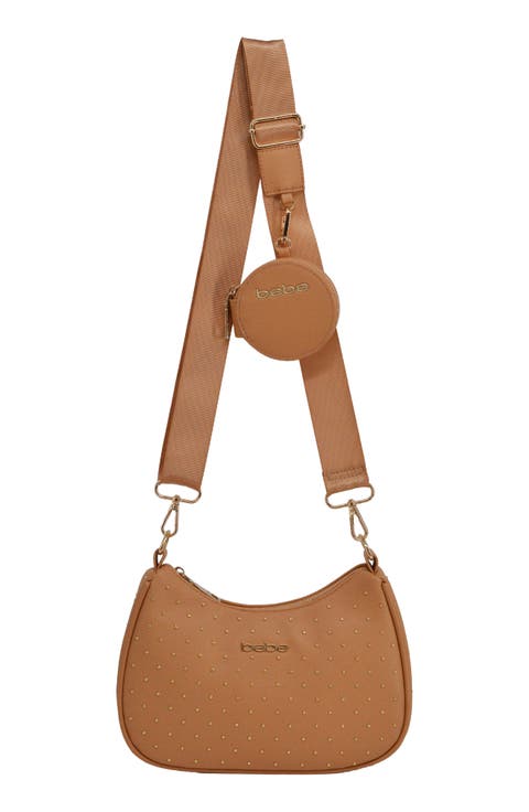 Sagan Stud Crossbody Bag with Zip Pouch