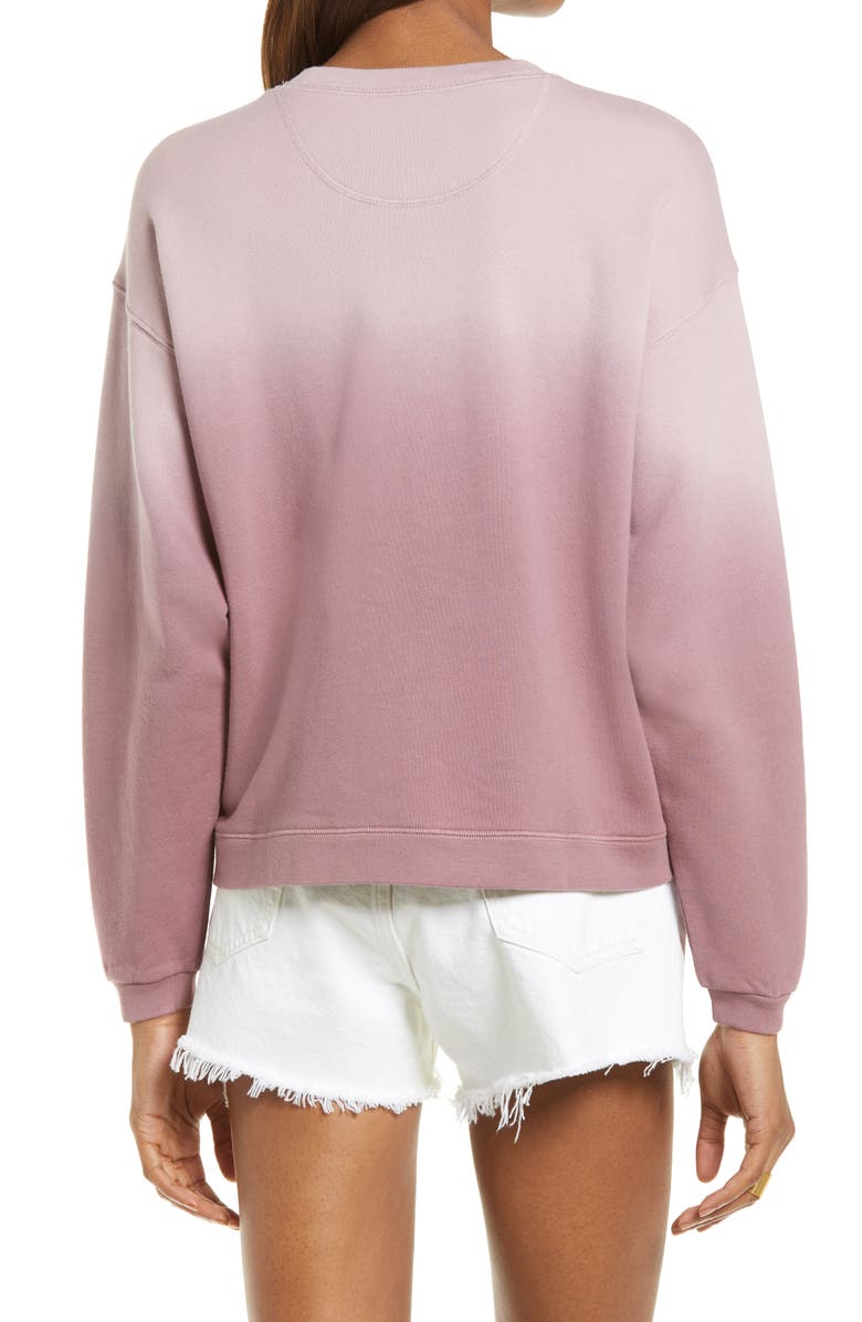 Madewell Dip Dye (Re)sourced Cotton Swing Sweatshirt, Alternate, color,