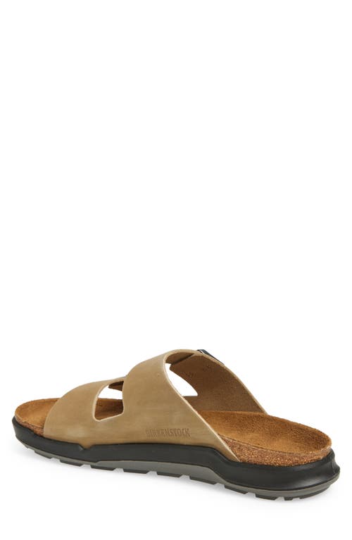 Birkenstock Arizona Lug Sole Slide Sandal In Brown