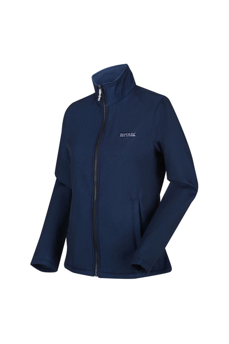 Connie V Softshell Walking Jacket, Alternate, color, Navy