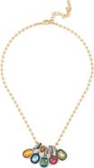 Kurt Geiger London Stone Ball Chain Charm Necklace