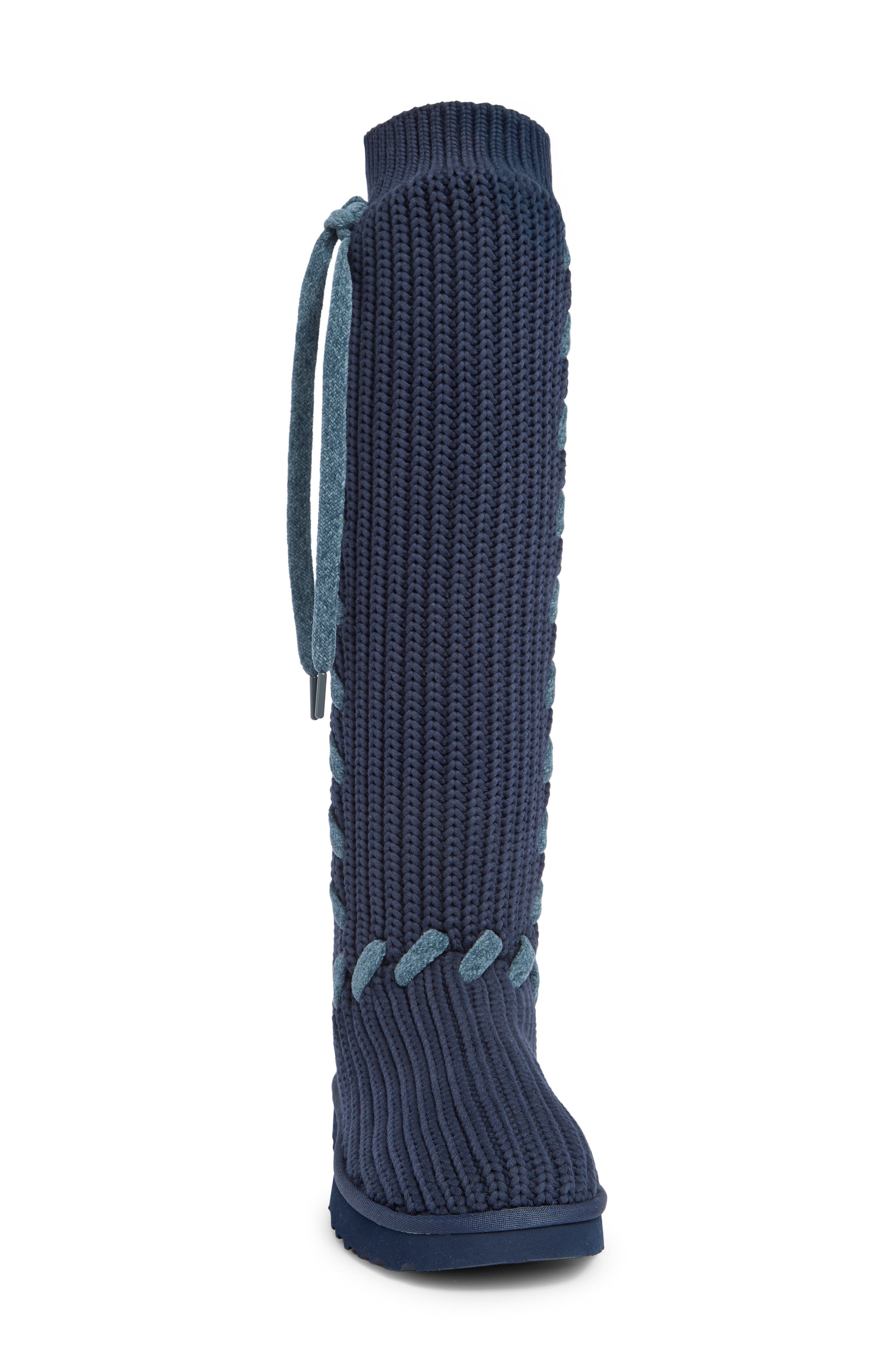 UGG® Classic Tall Whipstitch Knit Boot (Women) | Nordstrom