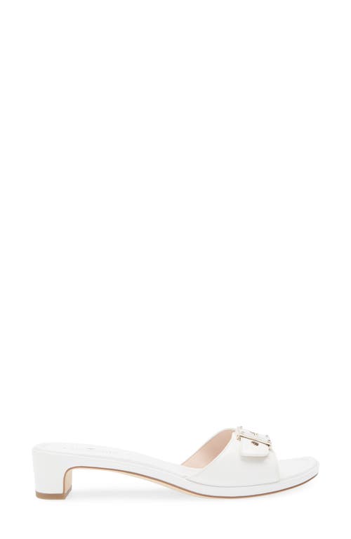 Kate Spade New York Genoa Slide Sandal In Optic White