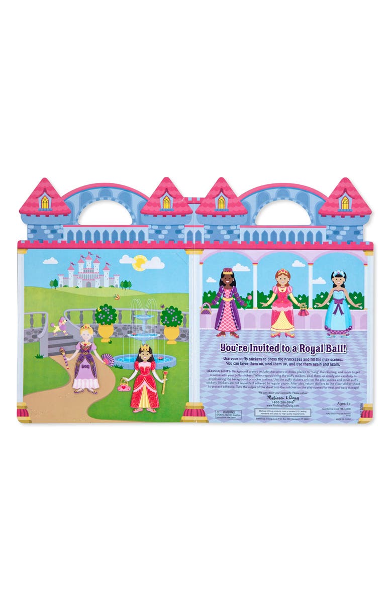 Melissa & Doug Reusable Puffy Sticker Playset, Alternate, color, Multicolored