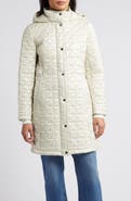 Via Spiga Box Quilt Hooded Coat