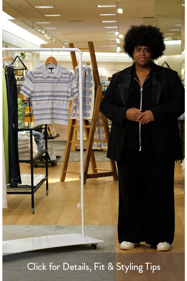 Karina Stripe Short Sleeve Cardigan video