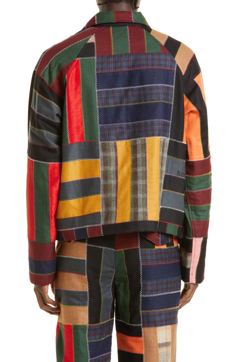 5-Bar Quilted Wool Jacket, Alternate, color, MULTI