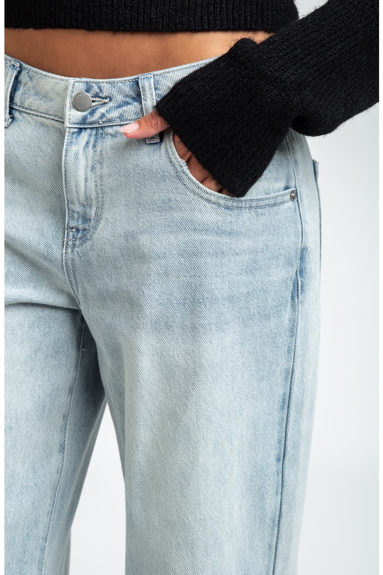 Low Rise Baggy Jeans, Alternate, color, BLUE/ BLACK ANTIQUE
