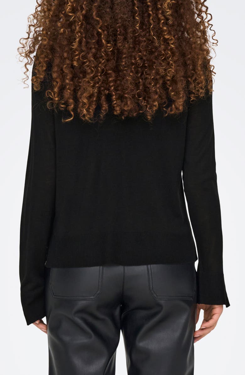 Only Vienna Long Sleeve Knit T-Shirt, Alternate, color, Black