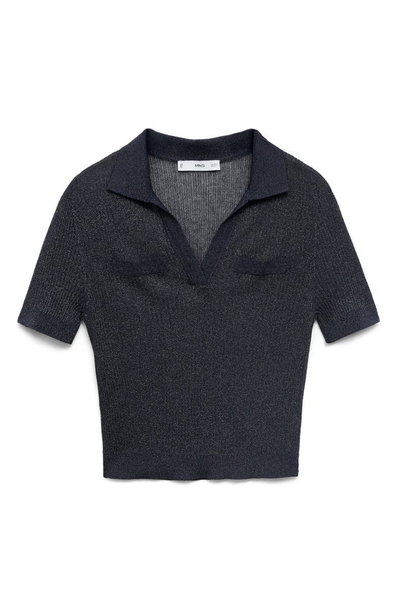 MANGO V-Neck Jersey Polo, Alternate, color, 