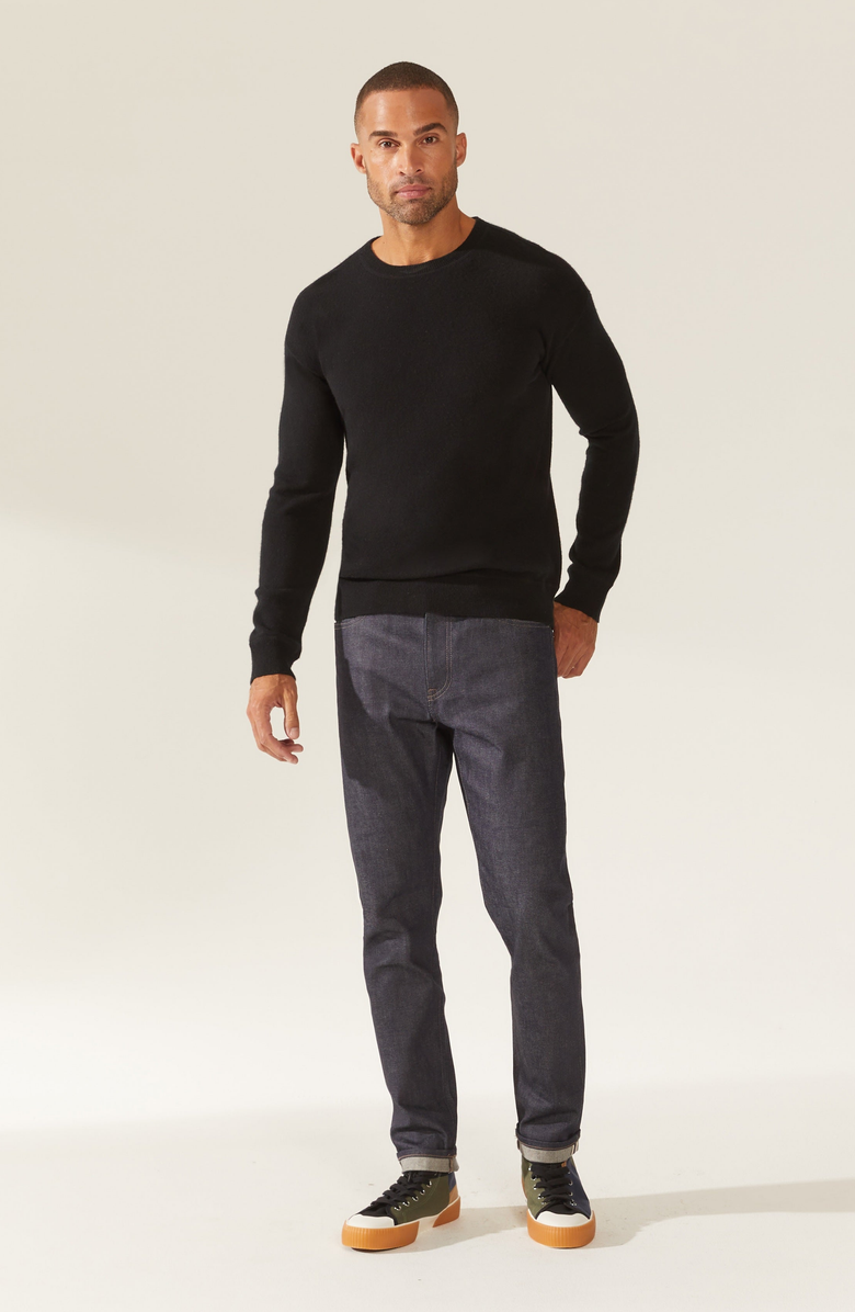 Italic Mateo Cashmere Sweater, Alternate, color, Black