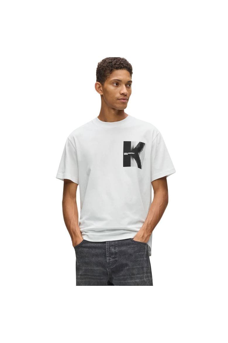 Men's Short-Sleeve K Logo T-Shirt, Main, color, White
