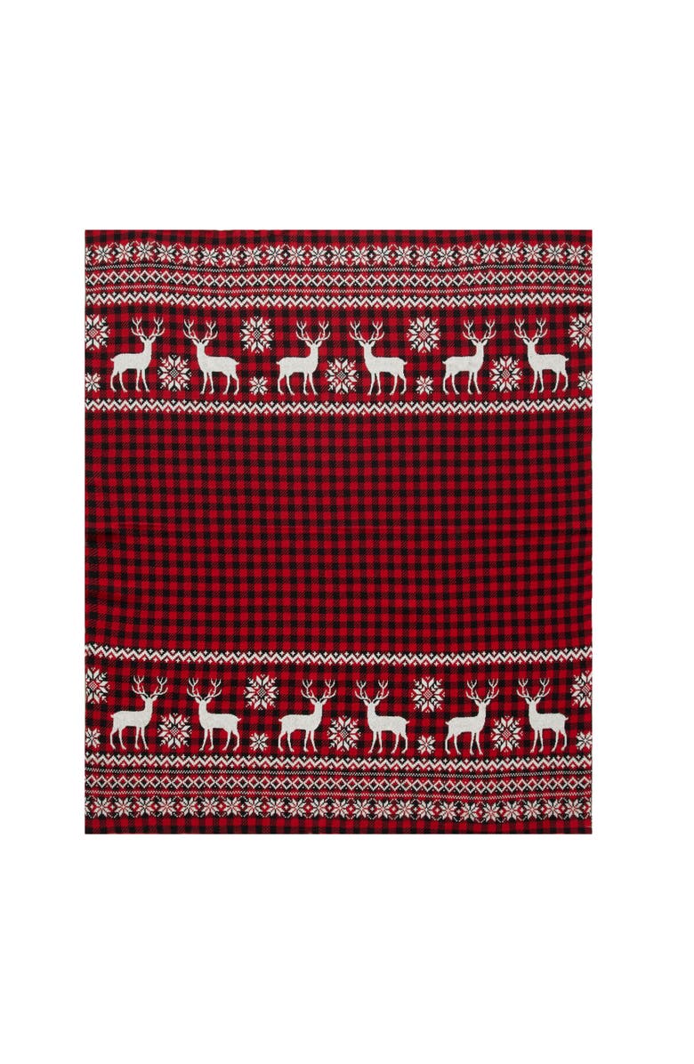 C&F Home Deer Throw, Alternate, color, Black