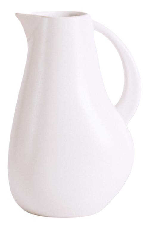 Gharyan Stoneware Pitcher Kuduo in White  product