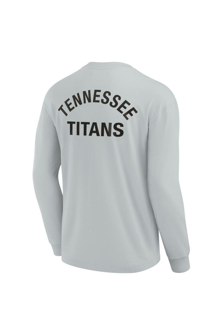 Unisex Fanatics Signature Gray Tennessee Titans Elements Super Soft Long Sleeve T-Shirt, Alternate, color, Gray