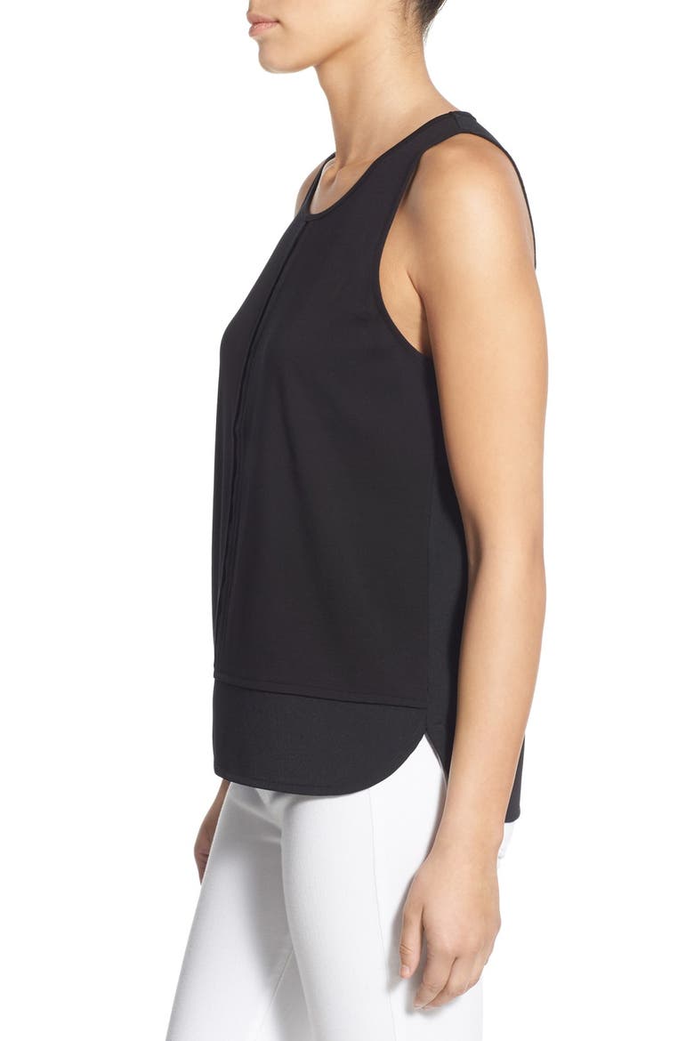 Double Layer Tank, Alternate, color, BLACK