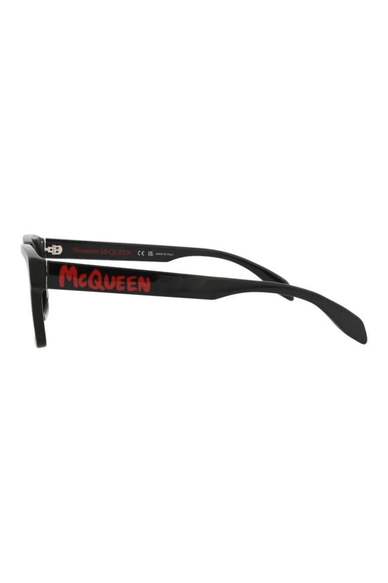 54mm Rectangular Optical Glasses, Alternate, color, BLACK BLACK TRANSPARENT
