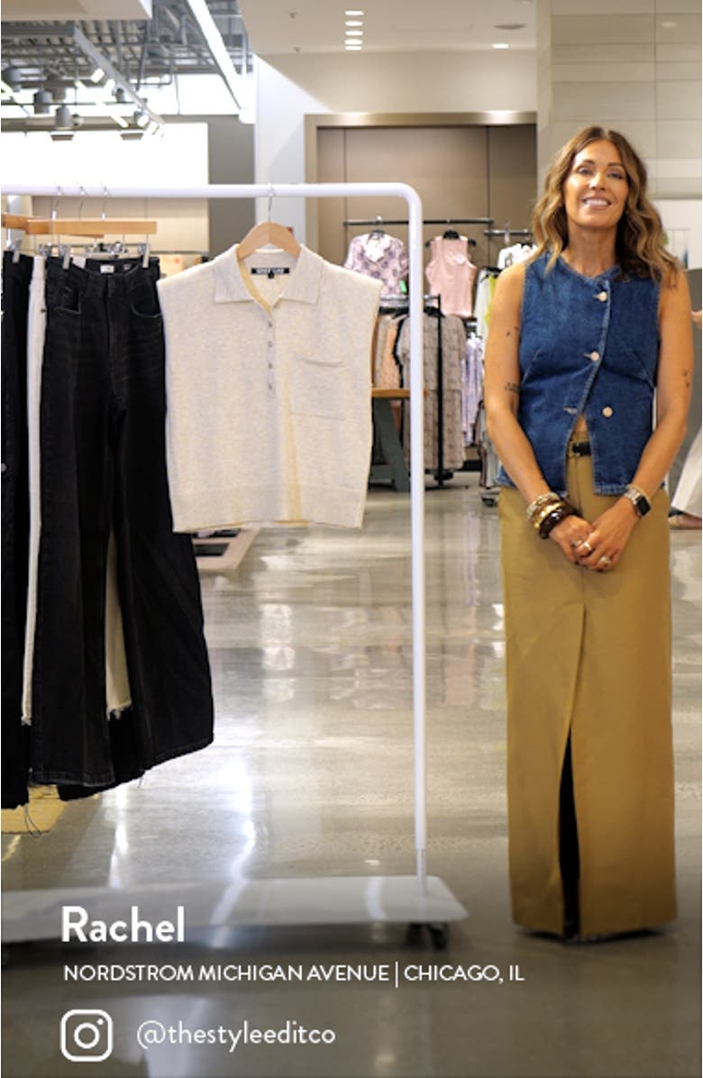 Crop Cap Sleeve Knit Polo, sales video thumbnail