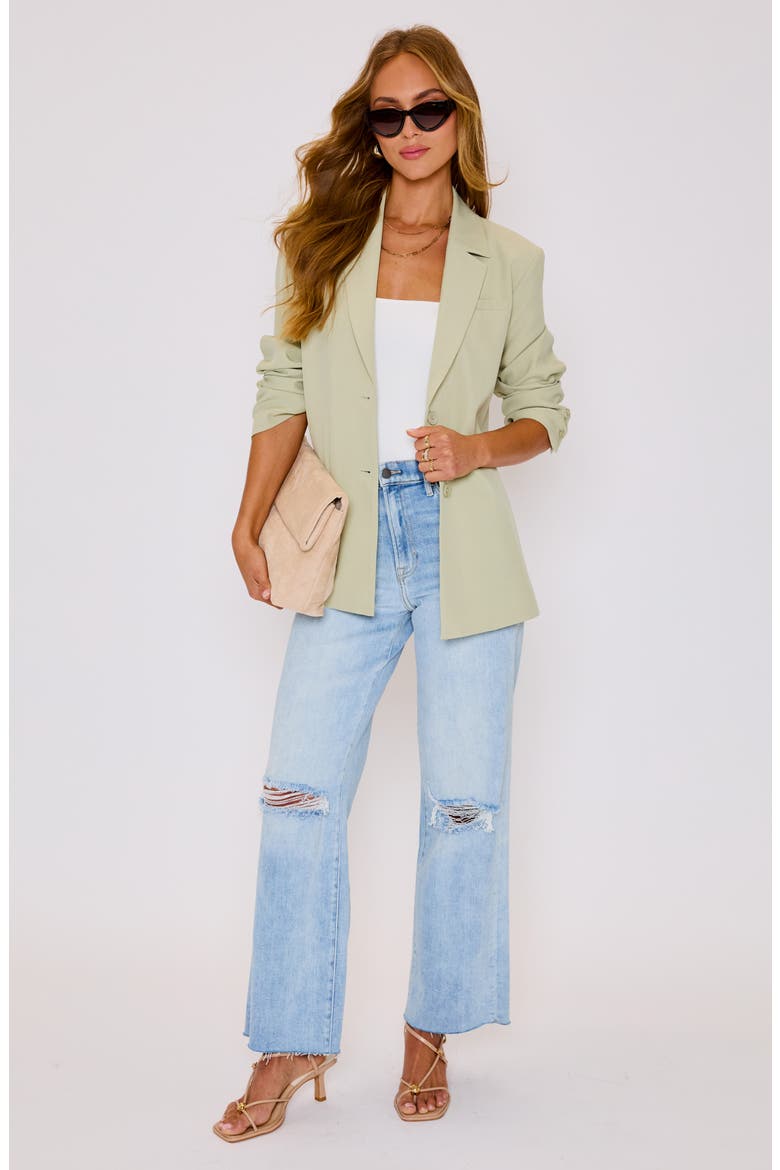 Mari Relaxed Fit Blazer, Alternate, color, SAGE