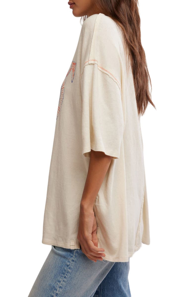 Free People Love Rose Oversize Graphic T-Shirt, Alternate, color, 