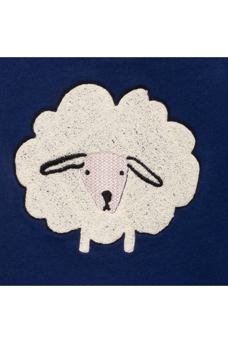 Embroidered Cozy Sheep Baby Sweatshirt, Alternate, color, Beacone Blue