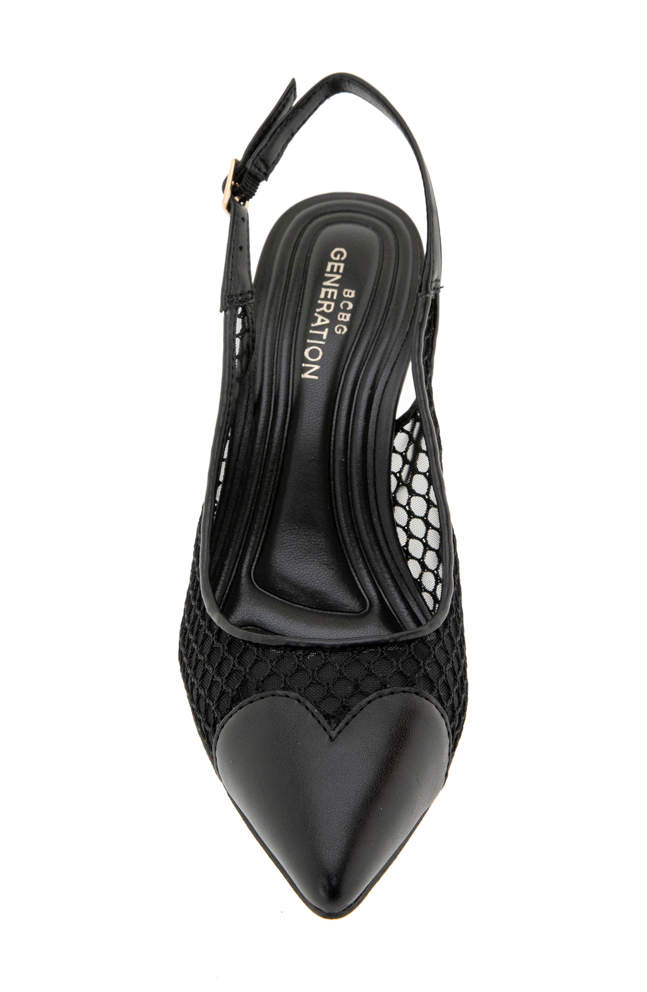 BCBGeneration Bridget Pointed Toe Slingback Pump, Alternate, color, Black