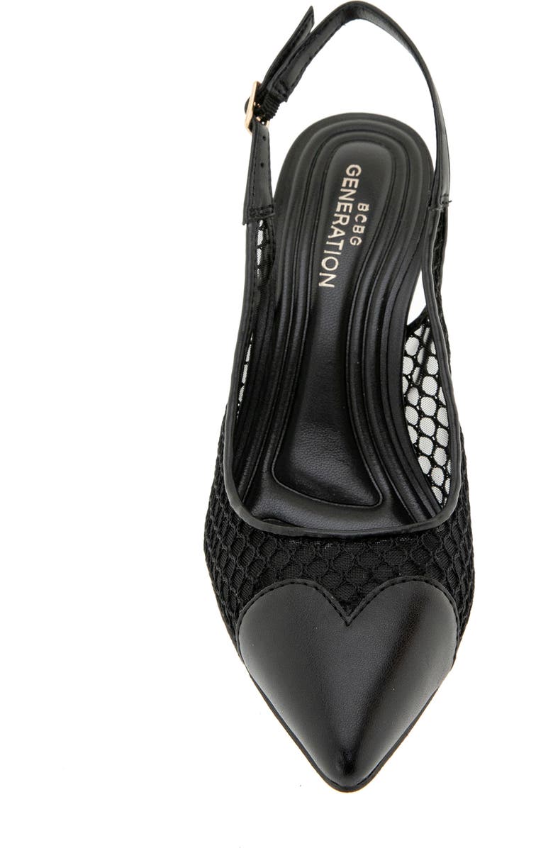 BCBGeneration Bridget Pointed Toe Slingback Pump, Alternate, color, Black