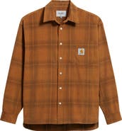 Carhartt Work In Progress Wilber Check Corduroy Button-Up Shirt
