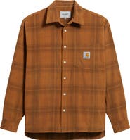 Carhartt Work In Progress Wilber Check Corduroy Button-Up Shirt
