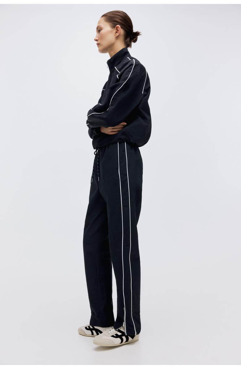 H&M Tapered Track Pants, Alternate, color, Navy Blue