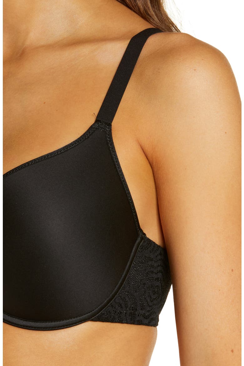C Jolie Comfort Convertible T-Shirt Bra, Alternate, color, BLACK