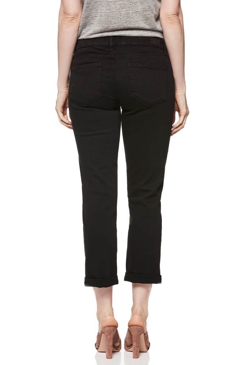 Brigitte Crop Boyfriend Jeans, Alternate, color, BLACK OVERDYE