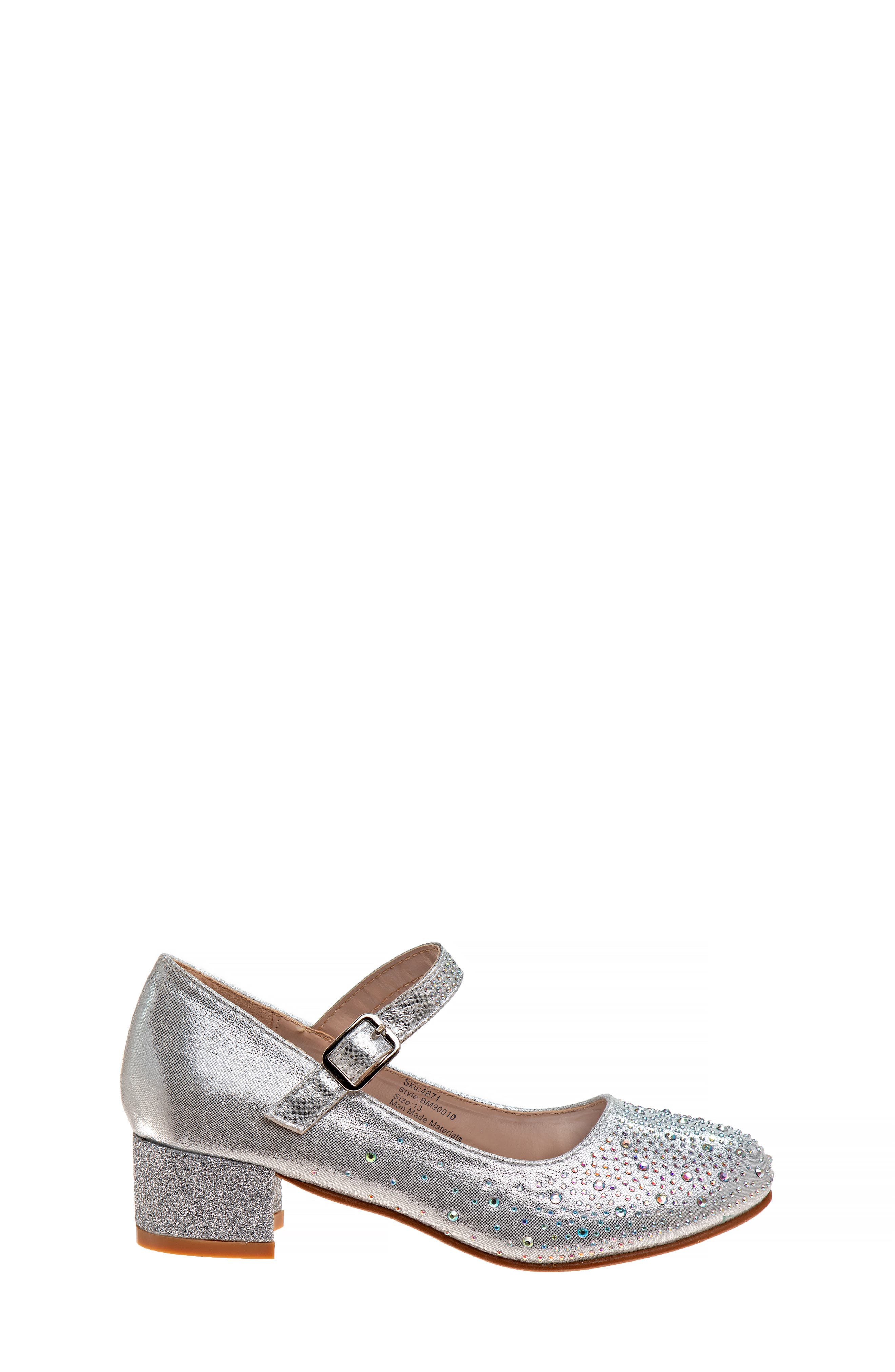Embellished Mary Jane Pump, Alternate, color, SILVER