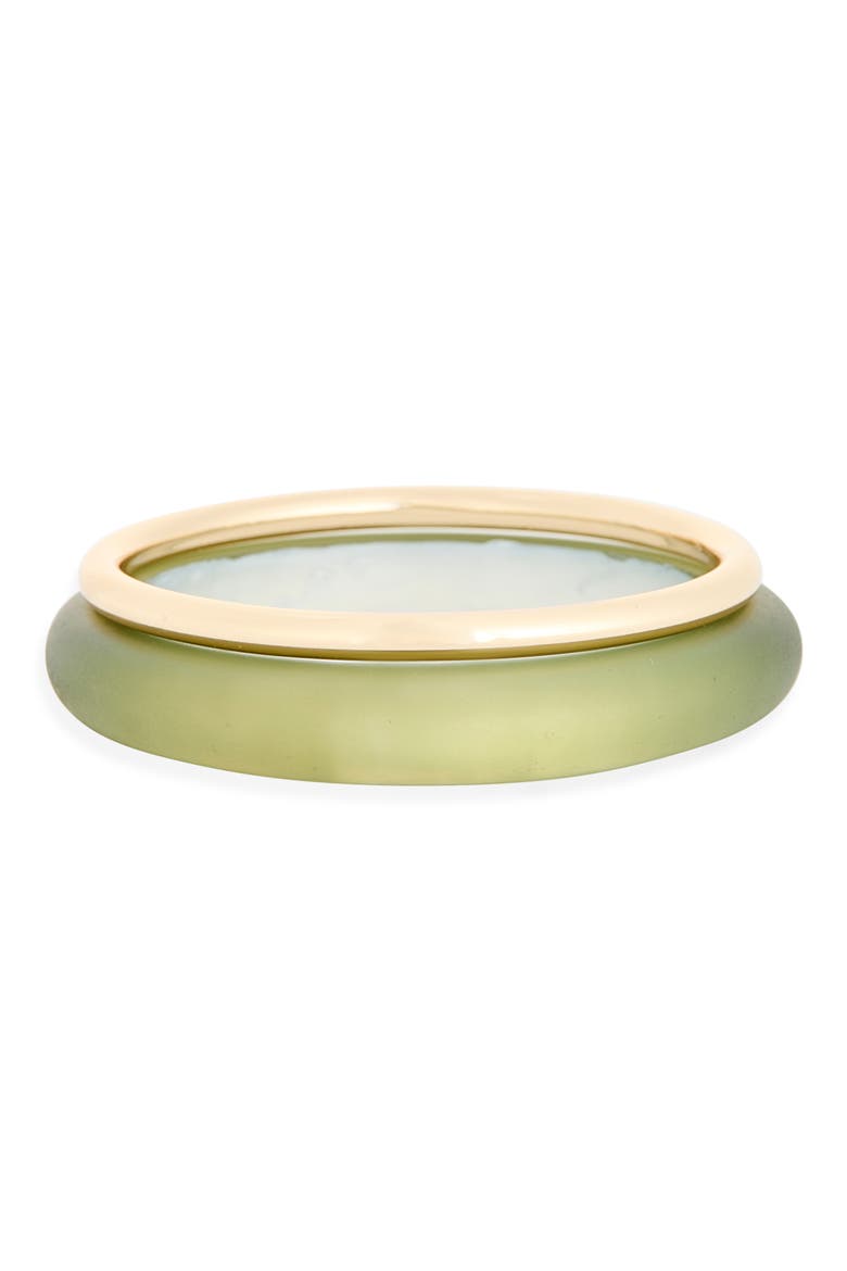 2-Pack Resin & Metal Bangle Bracelets, Main, color, SAGE- GOLD